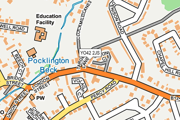 YO42 2JS map - OS OpenMap – Local (Ordnance Survey)