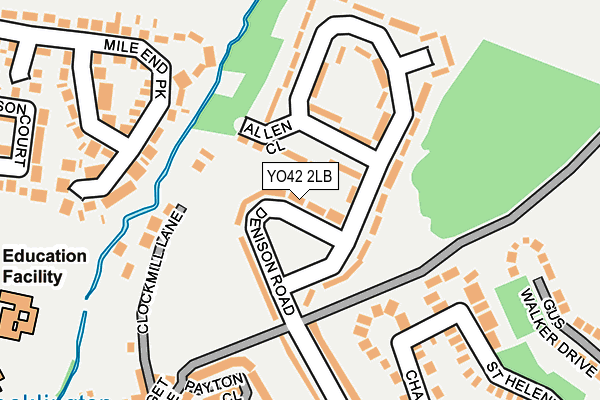 YO42 2LB map - OS OpenMap – Local (Ordnance Survey)