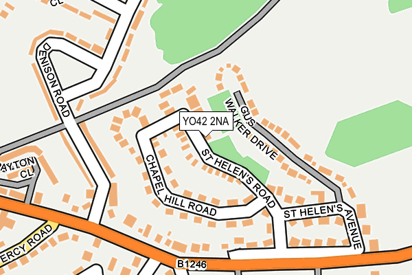 YO42 2NA map - OS OpenMap – Local (Ordnance Survey)