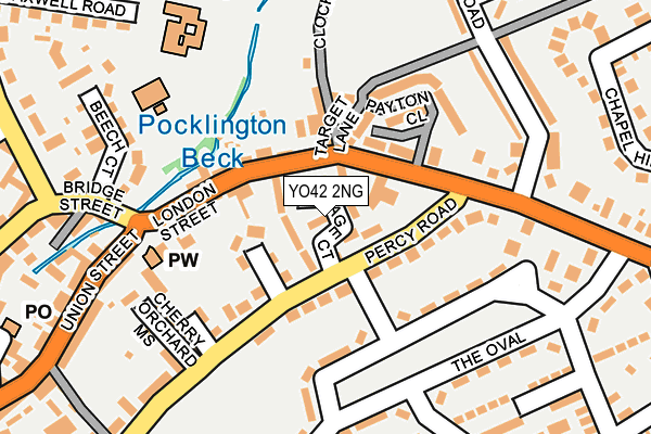 YO42 2NG map - OS OpenMap – Local (Ordnance Survey)