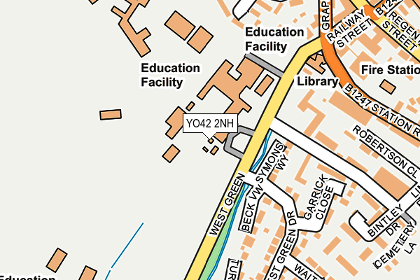 YO42 2NH map - OS OpenMap – Local (Ordnance Survey)