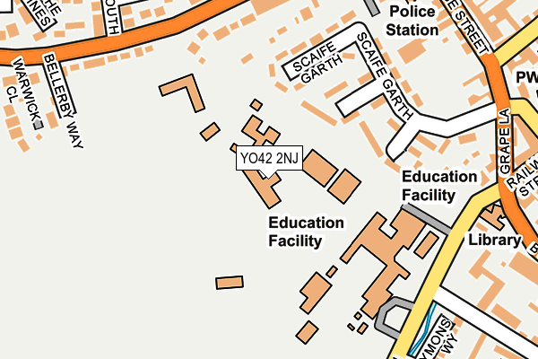 Map of POCKLINGTON SCHOOL INTERNATIONAL LIMITED at local scale