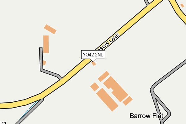 YO42 2NL map - OS OpenMap – Local (Ordnance Survey)