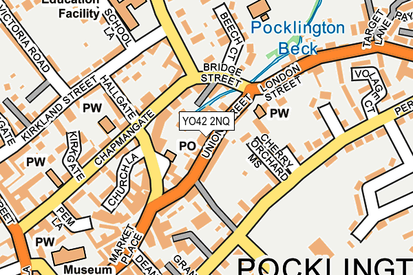 YO42 2NQ map - OS OpenMap – Local (Ordnance Survey)