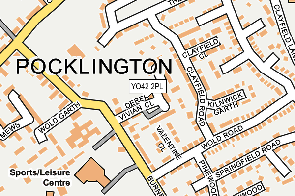 YO42 2PL map - OS OpenMap – Local (Ordnance Survey)