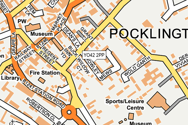 YO42 2PP map - OS OpenMap – Local (Ordnance Survey)