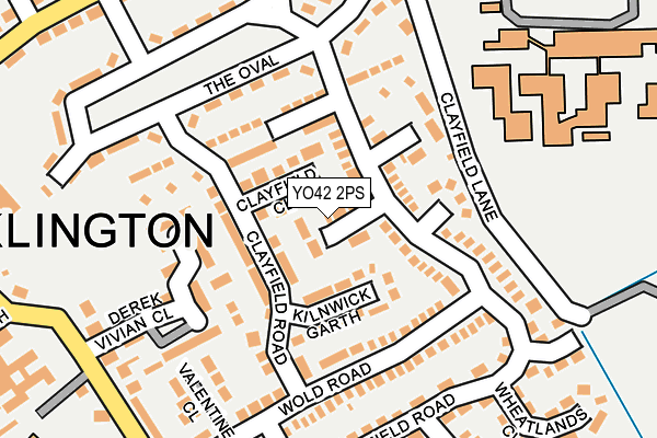 YO42 2PS map - OS OpenMap – Local (Ordnance Survey)