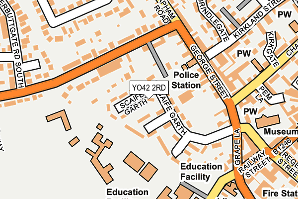 YO42 2RD map - OS OpenMap – Local (Ordnance Survey)