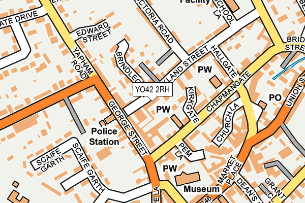 YO42 2RH map - OS OpenMap – Local (Ordnance Survey)