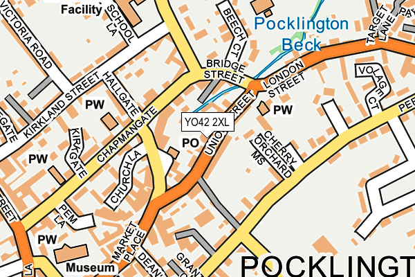 YO42 2XL map - OS OpenMap – Local (Ordnance Survey)