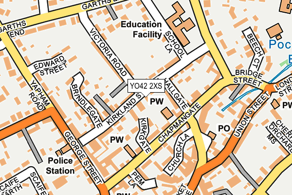 YO42 2XS map - OS OpenMap – Local (Ordnance Survey)
