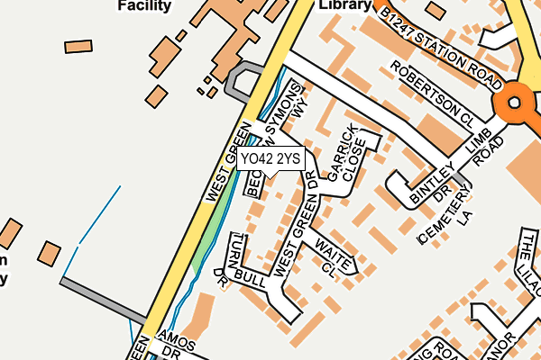 YO42 2YS map - OS OpenMap – Local (Ordnance Survey)