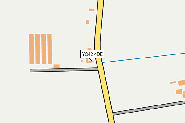 YO42 4DE map - OS OpenMap – Local (Ordnance Survey)