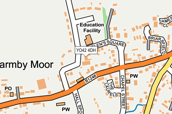 YO42 4DH map - OS OpenMap – Local (Ordnance Survey)