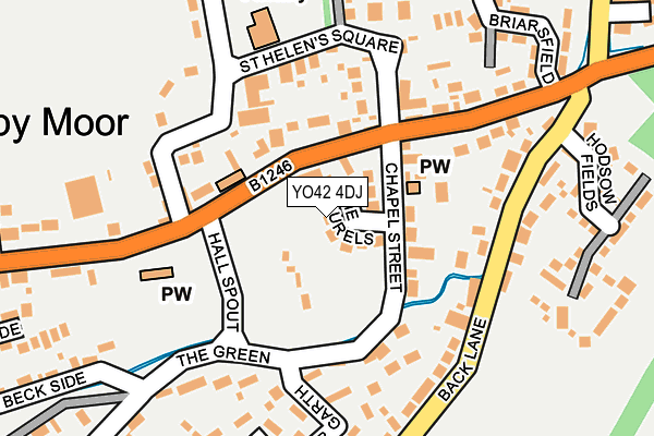 YO42 4DJ map - OS OpenMap – Local (Ordnance Survey)