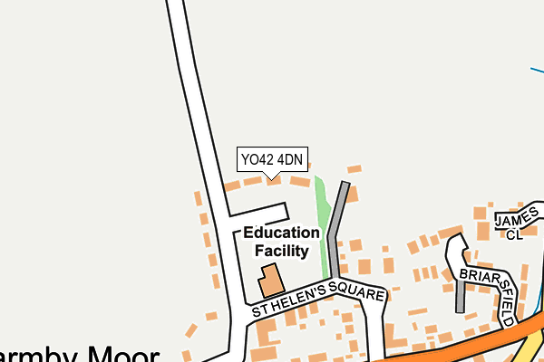 YO42 4DN map - OS OpenMap – Local (Ordnance Survey)