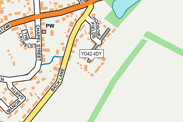 YO42 4DY map - OS OpenMap – Local (Ordnance Survey)