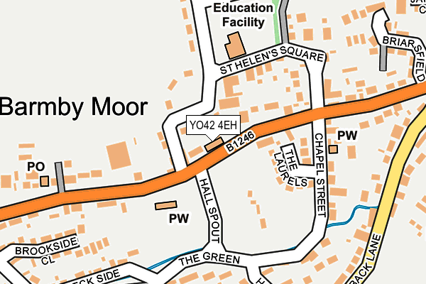 YO42 4EH map - OS OpenMap – Local (Ordnance Survey)