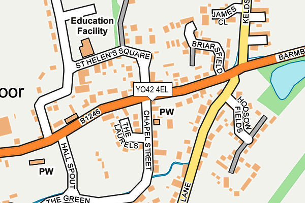 YO42 4EL map - OS OpenMap – Local (Ordnance Survey)