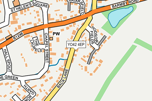 YO42 4EP map - OS OpenMap – Local (Ordnance Survey)