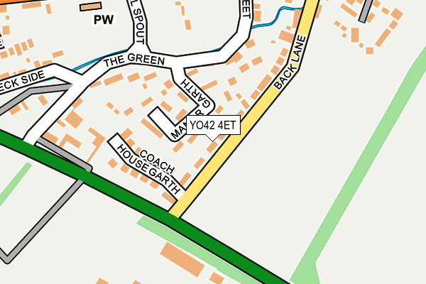 YO42 4ET map - OS OpenMap – Local (Ordnance Survey)