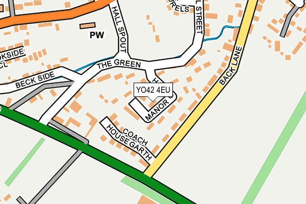 YO42 4EU map - OS OpenMap – Local (Ordnance Survey)