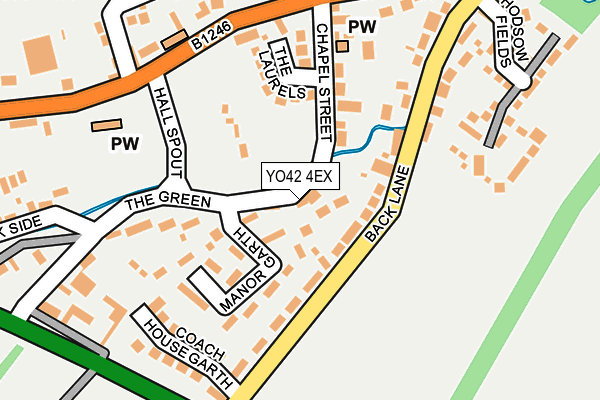 YO42 4EX map - OS OpenMap – Local (Ordnance Survey)