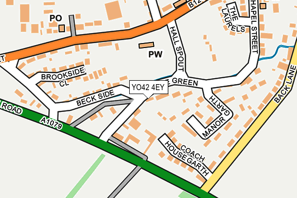 YO42 4EY map - OS OpenMap – Local (Ordnance Survey)