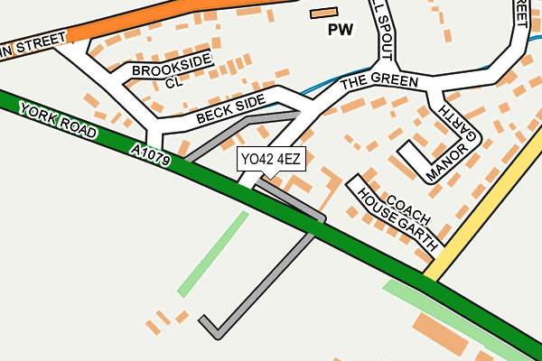 YO42 4EZ map - OS OpenMap – Local (Ordnance Survey)