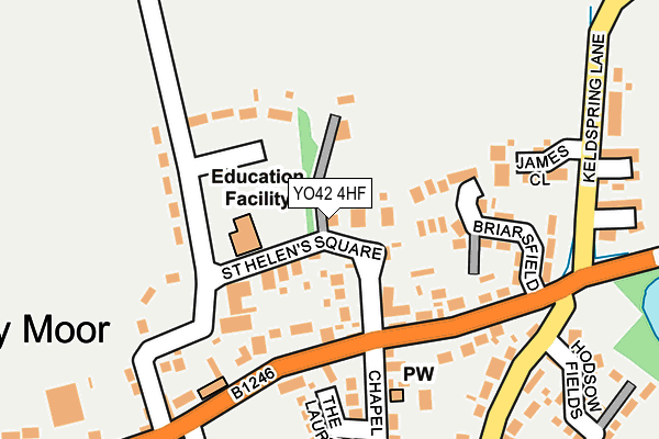 YO42 4HF map - OS OpenMap – Local (Ordnance Survey)