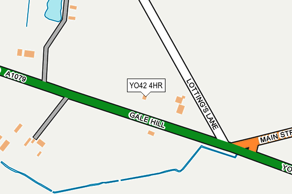 YO42 4HR map - OS OpenMap – Local (Ordnance Survey)