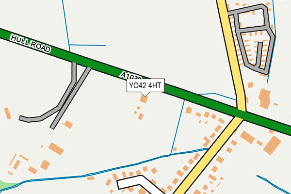 YO42 4HT map - OS OpenMap – Local (Ordnance Survey)