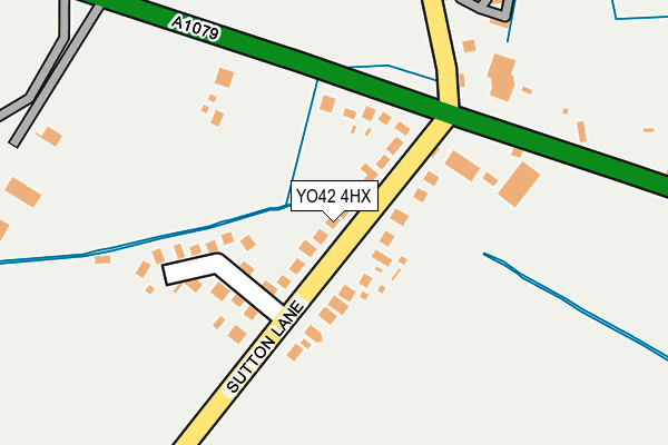 YO42 4HX map - OS OpenMap – Local (Ordnance Survey)