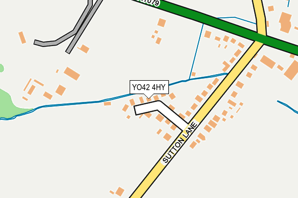 YO42 4HY map - OS OpenMap – Local (Ordnance Survey)