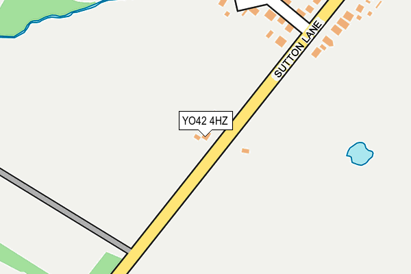 YO42 4HZ map - OS OpenMap – Local (Ordnance Survey)