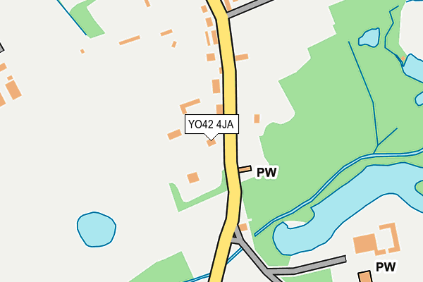 YO42 4JA map - OS OpenMap – Local (Ordnance Survey)