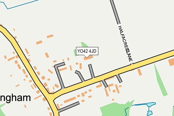 YO42 4JD map - OS OpenMap – Local (Ordnance Survey)