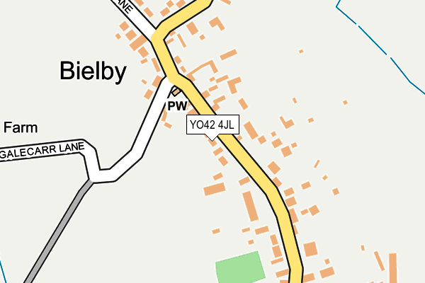 YO42 4JL map - OS OpenMap – Local (Ordnance Survey)