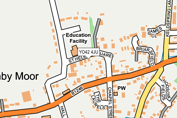 YO42 4JU map - OS OpenMap – Local (Ordnance Survey)