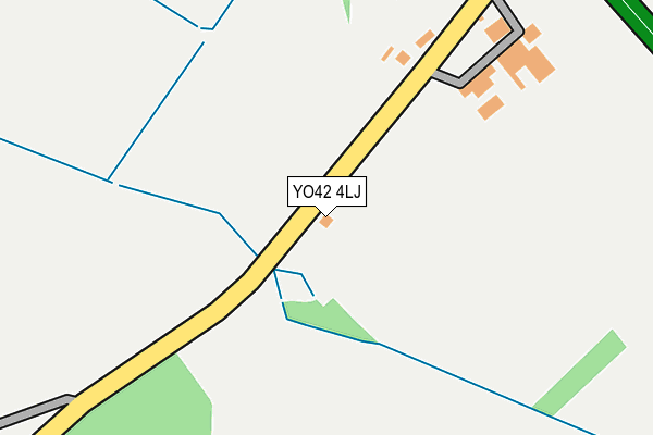 YO42 4LJ map - OS OpenMap – Local (Ordnance Survey)