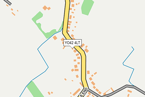 YO42 4LT map - OS OpenMap – Local (Ordnance Survey)