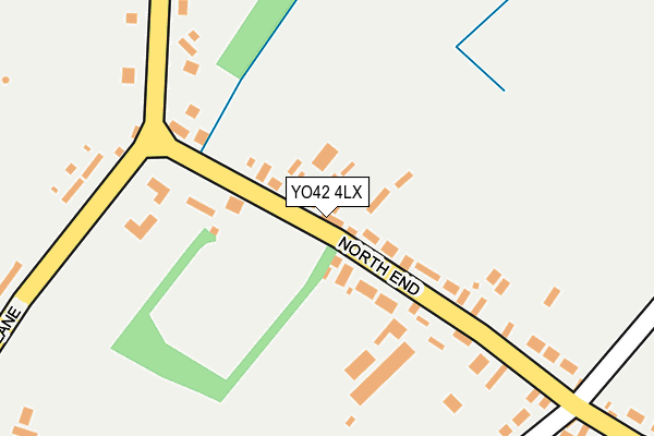 YO42 4LX map - OS OpenMap – Local (Ordnance Survey)