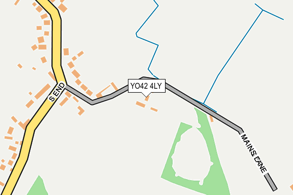 YO42 4LY map - OS OpenMap – Local (Ordnance Survey)