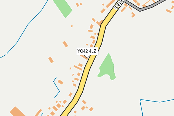 YO42 4LZ map - OS OpenMap – Local (Ordnance Survey)