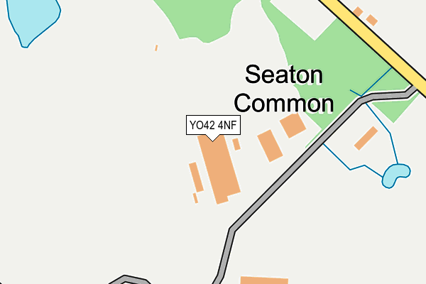 YO42 4NF map - OS OpenMap – Local (Ordnance Survey)