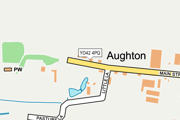 YO42 4PQ map - OS OpenMap – Local (Ordnance Survey)