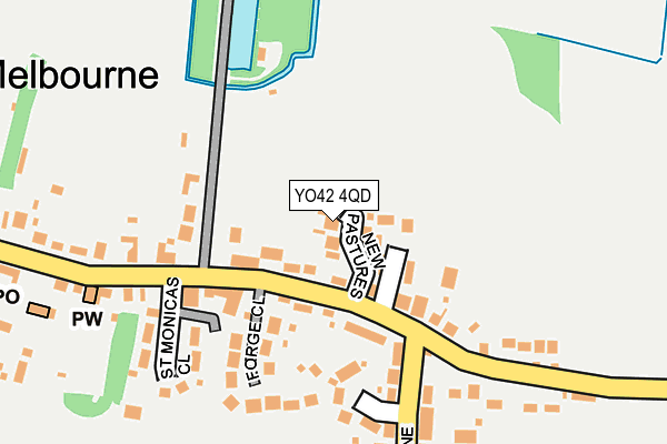 YO42 4QD map - OS OpenMap – Local (Ordnance Survey)