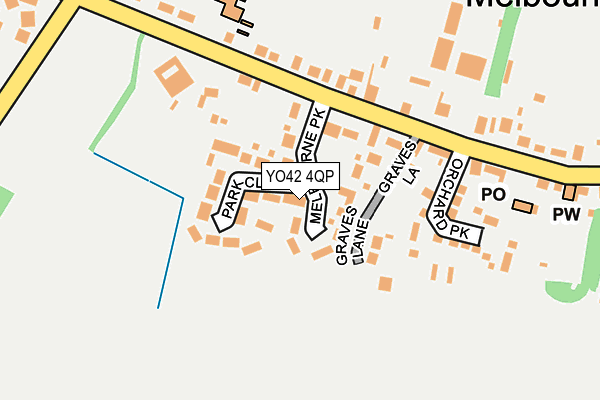 YO42 4QP map - OS OpenMap – Local (Ordnance Survey)