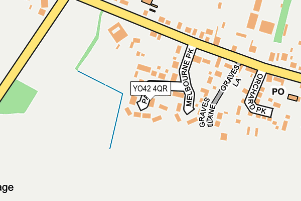 YO42 4QR map - OS OpenMap – Local (Ordnance Survey)