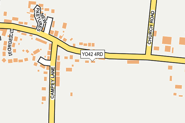YO42 4RD map - OS OpenMap – Local (Ordnance Survey)